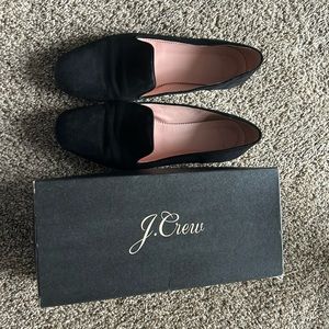 J.Crew “smoking slipper” size nine in black